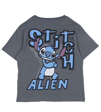 Name It T-shirt - NkmDixie Stitch - Lava Smoke w. Print Name It T-shirt - NkmDixie Stitch - Lava Smoke w. Print