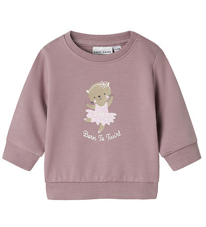 Name It Sweatshirt - NbfVrilllie - 2-Pack - Elderberry/CAT Balls Name It Sweatshirt - NbfVrilllie - 2-Pack - Elderberry/CAT Balls