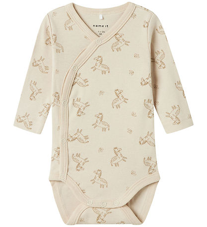 Name It Wrap Bodysuits L/æ - Noos - NbnBody - 2-Pack - Rainy Day
