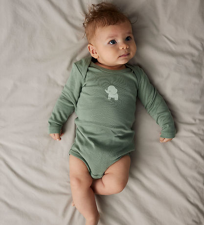 Name It Bodysuits L/æ - Noos - NbmBody - 3-Pack - Sea Foam Eleph Name It Bodysuits L/æ - Noos - NbmBody - 3-Pack - Sea Foam Eleph