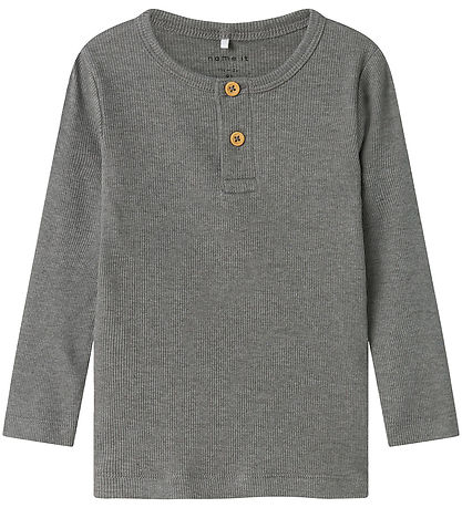 Name It Blouse - Rib - Noos - NmmKab - Mockingbird/Melange