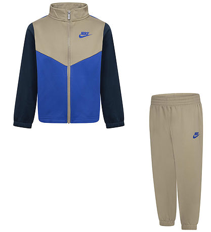 Nike Tracksuit - Khaki w. Blue/Navy