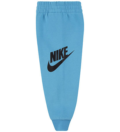 Nike Sweat Set w. T-shirt - Baltic Blue/Black