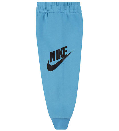 Nike Sweat Set w. T-shirt - Baltic Blue/Black