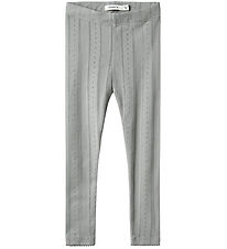 Name It Leggings - Noos - NmfJulia - Grey Melange w. Pointelle Name It Leggings - Noos - NmfJulia - Grey Melange w. Pointelle