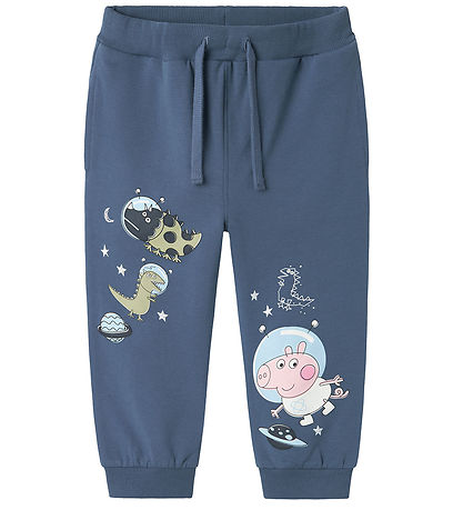 Name It Sweatpants - NmmDeb Peppa Pig - China Blue w. Print Name It Sweatpants - NmmDeb Peppa Pig - China Blue w. Print