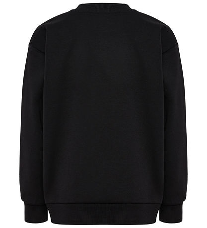 Hummel Sweatshirt - hmlJR Loose Ronde hals - Zwart m. Logo