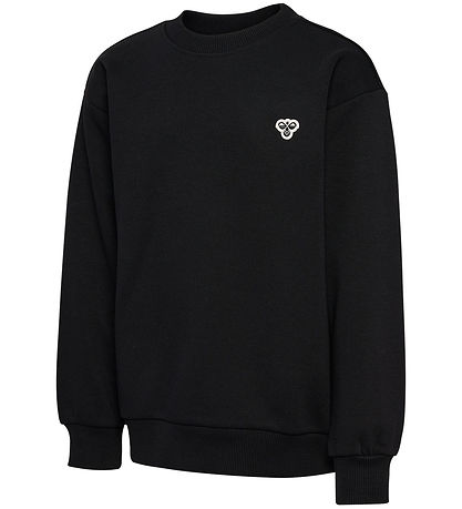 Hummel Sweatshirt - hmlJR Loose Ronde hals - Zwart m. Logo