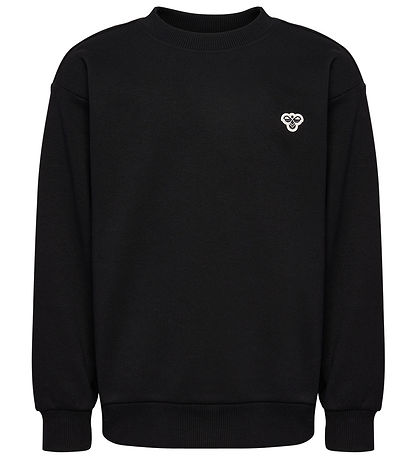 Hummel Sweatshirt - hmlJR Loose Ronde hals - Zwart m. Logo
