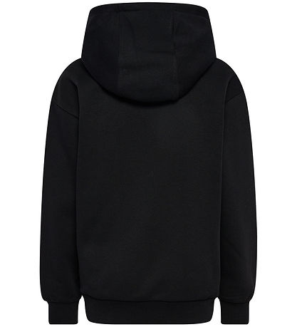 Hummel Hoodie - hmlJR Loose Hoodie - Black w. Print