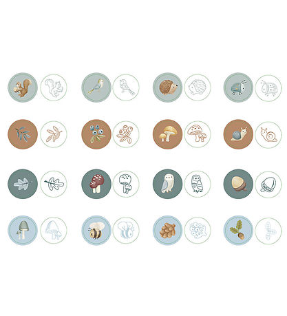 Little Dutch Stamps - Self-inking - 16 pcs - Forest Friends