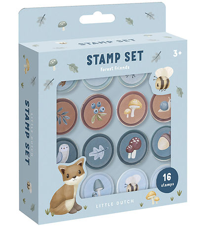 Little Dutch Stamps - Self-inking - 16 pcs - Forest Friends Little Dutch Stamps - Self-inking - 16 pcs - Forest Friends