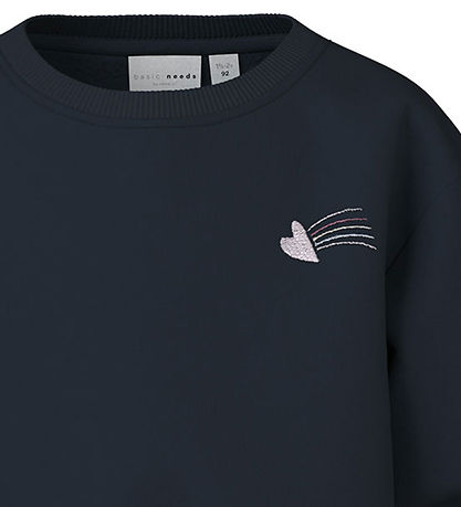 Name It Sweatshirt - NmfVallene - Dark Sapphire/Heart Name It Sweatshirt - NmfVallene - Dark Sapphire/Heart