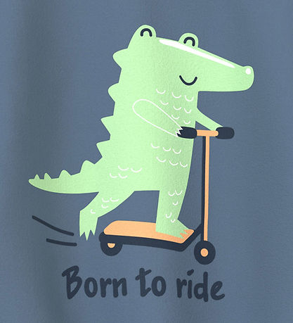 Name It Sweatshirt - NbmVonne - China Blue/Born to Ride