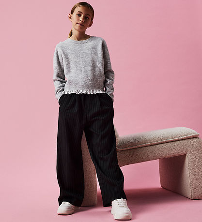 Name It Trousers - NkfTengrun - Wide - Black/White Name It Trousers - NkfTengrun - Wide - Black/White