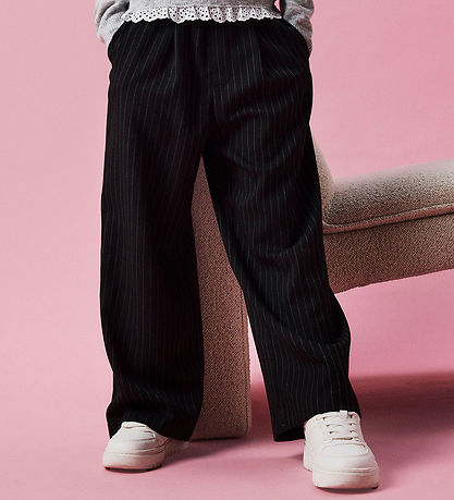 Name It Trousers - NkfTengrun - Wide - Black/White Name It Trousers - NkfTengrun - Wide - Black/White