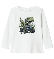 Blouse Name It - NmmVux - Bright White/Dino Race Blouse Name It - NmmVux - Bright White/Dino Race