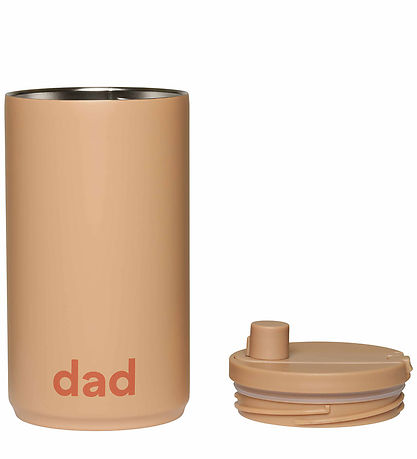 Design Letters Thermo Cup - Travel - 350 mL - Beige w. Dad