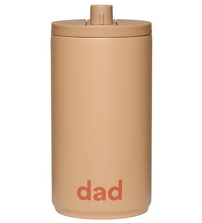 Design Letters Thermo Cup - Travel - 350 mL - Beige w. Dad
