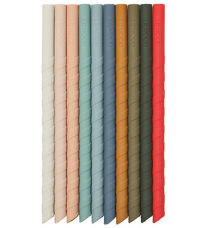 Liewood Rietje - Silicone - 10-pack - Timoti - Multi Mix Liewood Rietje - Silicone - 10-pack - Timoti - Multi Mix