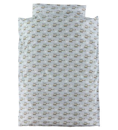 Nørgaard Madsens Bedding - Adult - Gray w. Helicopter Nørgaard Madsens Bedding - Adult - Gray w. Helicopter