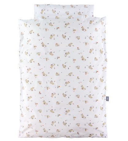 Nørgaard Madsens Bedding - Baby - White w. Pigs Nørgaard Madsens Bedding - Baby - White w. Pigs