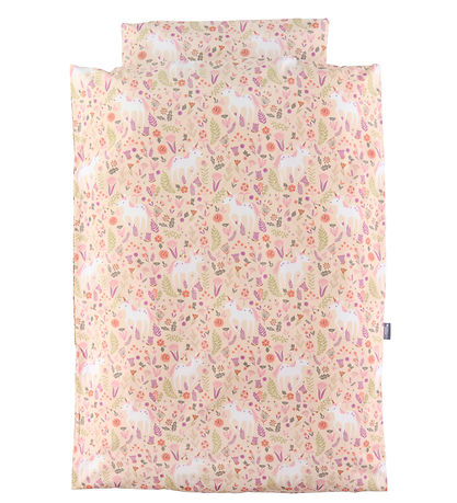 Nørgaard Madsens Bedding - Baby - Coral w. Unicorn