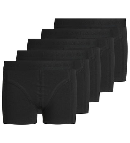 Jack & Jones Boxers - Jacsimple - 5-Pack - Black/Black Jack & Jones Boxers - Jacsimple - 5-Pack - Black/Black