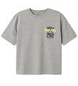 Name It T-shirt - NkmTibilbo - Grey Melange w. Print