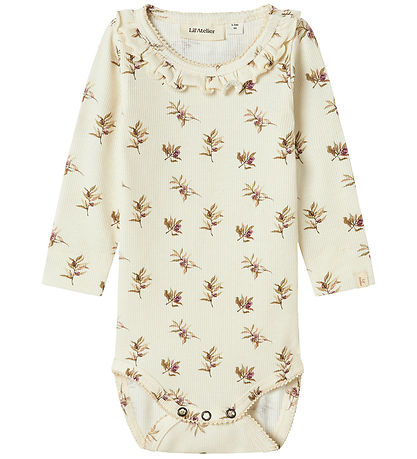 Lil' Atelier Bodysuit L/æ - Rib - NbfGavo - Turtledove/Olive Lil' Atelier Bodysuit L/æ - Rib - NbfGavo - Turtledove/Olive