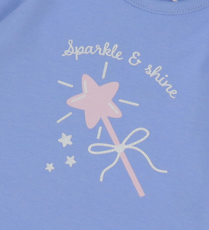 Name It Blouse - NbfVubie - Cornflower Blue/Sparkle
