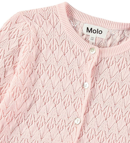 Molo Cardigan - Prjónað - Gigi - Charlotte Bleikt M. Mynsturprjó Molo Cardigan - Prjónað - Gigi - Charlotte Bleikt M. Mynsturprjó