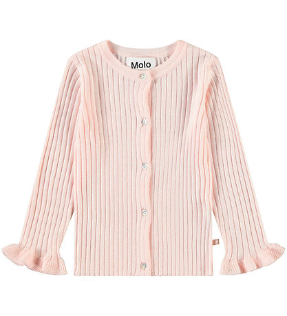 Molo Cardigan - Knitted - Rib - Gavi - Charlotte Pink