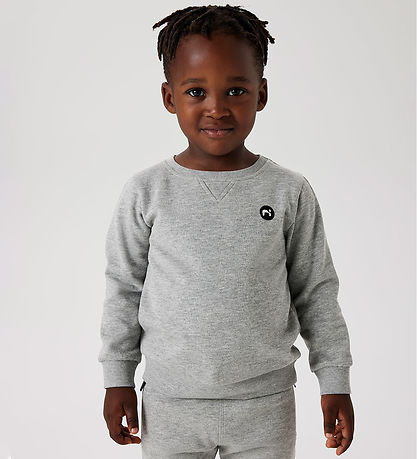 Sweat-shirt Name It - Non - NmmVimo - Grey Melange Sweat-shirt Name It - Non - NmmVimo - Grey Melange