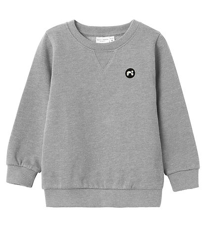 Sweat-shirt Name It - Non - NmmVimo - Grey Melange Sweat-shirt Name It - Non - NmmVimo - Grey Melange