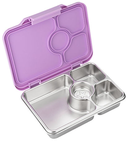 Yumbox Lunchbox w. 4 Rum - Bento Steel - Lavender Purple