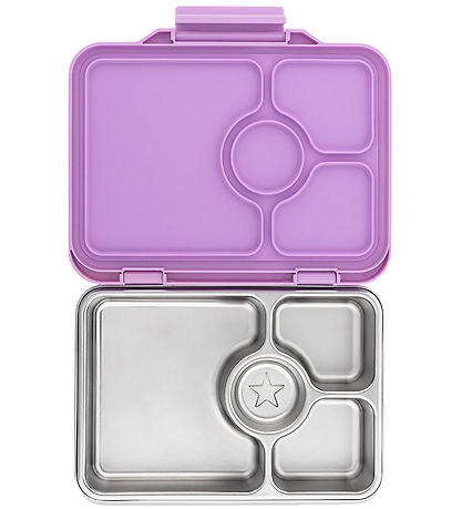 Yumbox Lunchbox w. 4 Rum - Bento Steel - Lavender Purple