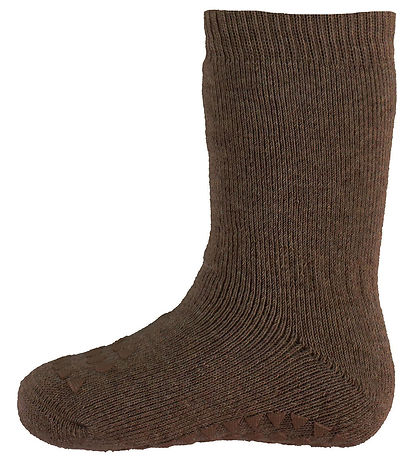 GoBabyGo Rutschfeste Socken - Strick - Chocolate