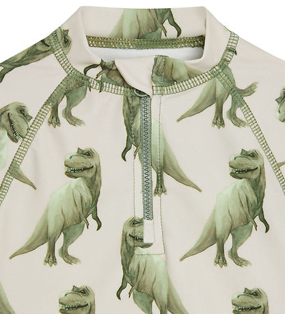 Hust and Claire Swim Top - Maiak - UV50+ - Seagrass w. Dinosaur Hust and Claire Swim Top - Maiak - UV50+ - Seagrass w. Dinosaur