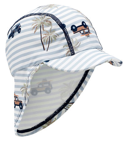 Hust and Claire Swim Hat - Fasai - UV50+ - White/Blue Hust and Claire Swim Hat - Fasai - UV50+ - White/Blue