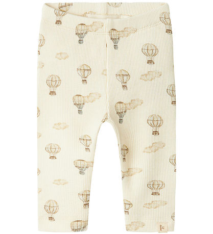 Lil' Atelier Leggings - Rib - NmnGavo - Turtledove/Air BALLOON