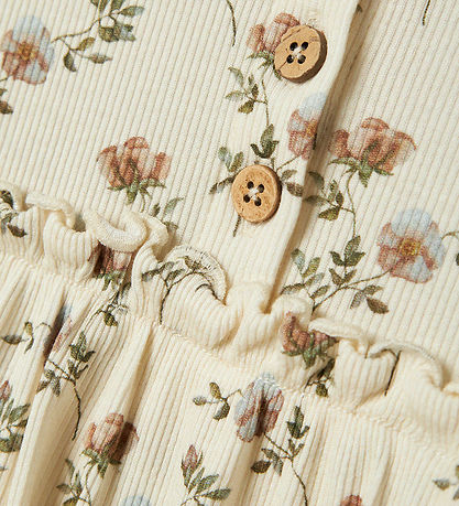 Lil' Atelier Body L/æ - Rib - NbfGavo - Turteltaube/BLUMEN