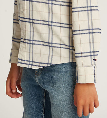 Tommy Hilfiger Shirt - Corduroy - Classic+ Beige/Navy Check