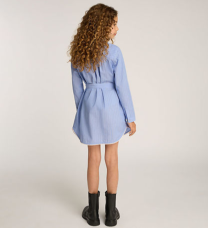 Robe Tommy Hilfiger - Bleu Clair/Blanc à Rayures