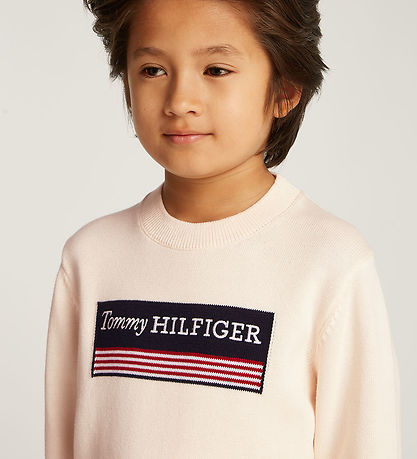 Tommy Hilfiger Blouse - Knitted - Ivory Petal w. Flag