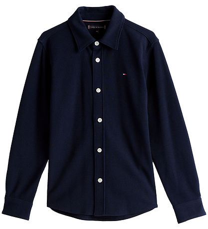 Tommy Hilfiger Shirt - Micro Waffle - Dark Night Navy