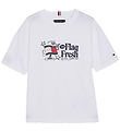 T-Shirt Tommy Hilfiger - Blanc av. Imprimé T-Shirt Tommy Hilfiger - Blanc av. Imprimé