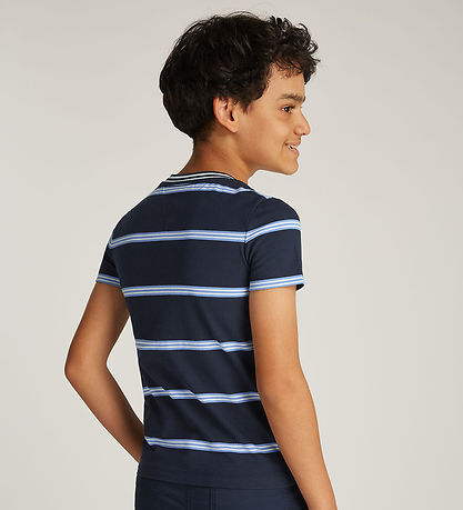 Tommy Hilfiger T-Shirt - Dark Nacht Navy m. Streifen