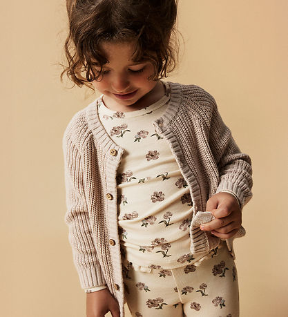 Lil' Atelier Blouse - NmfGavo Eko - Rib - Turtledove/Peony Lil' Atelier Blouse - NmfGavo Eko - Rib - Turtledove/Peony