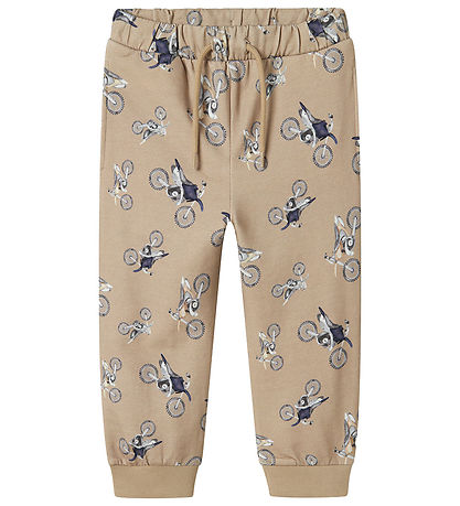 Name It Sweatpants - NmmTrille - Pure Cashmere w. Motorcycle Name It Sweatpants - NmmTrille - Pure Cashmere w. Motorcycle